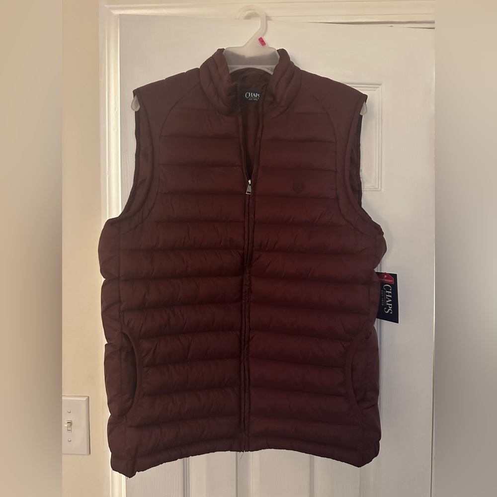 NWT men’s chaps puffer vest